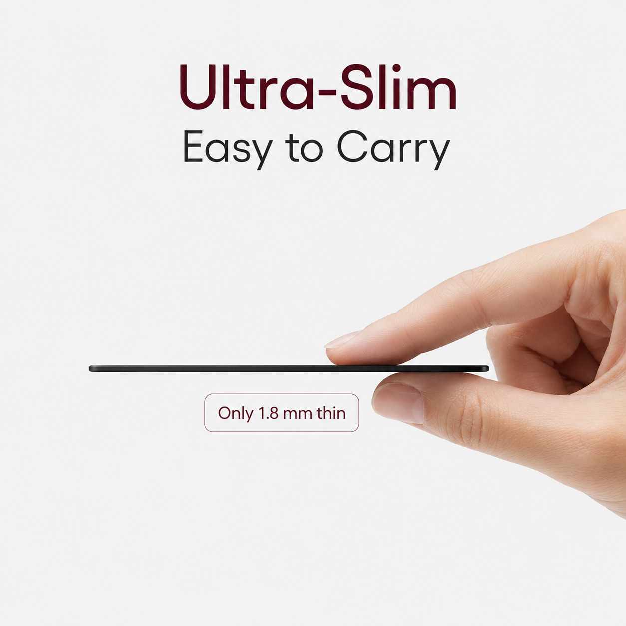 NEMTAG Wallet Tracker Card, 1.8mm, Works with Apple Find My